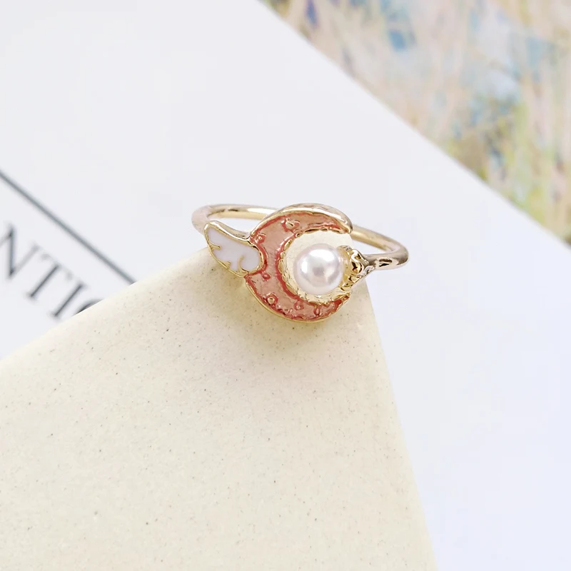 Timlee R002 Бесплатная доставка Новые милые лунное крыло со звездой имитация жемчуга