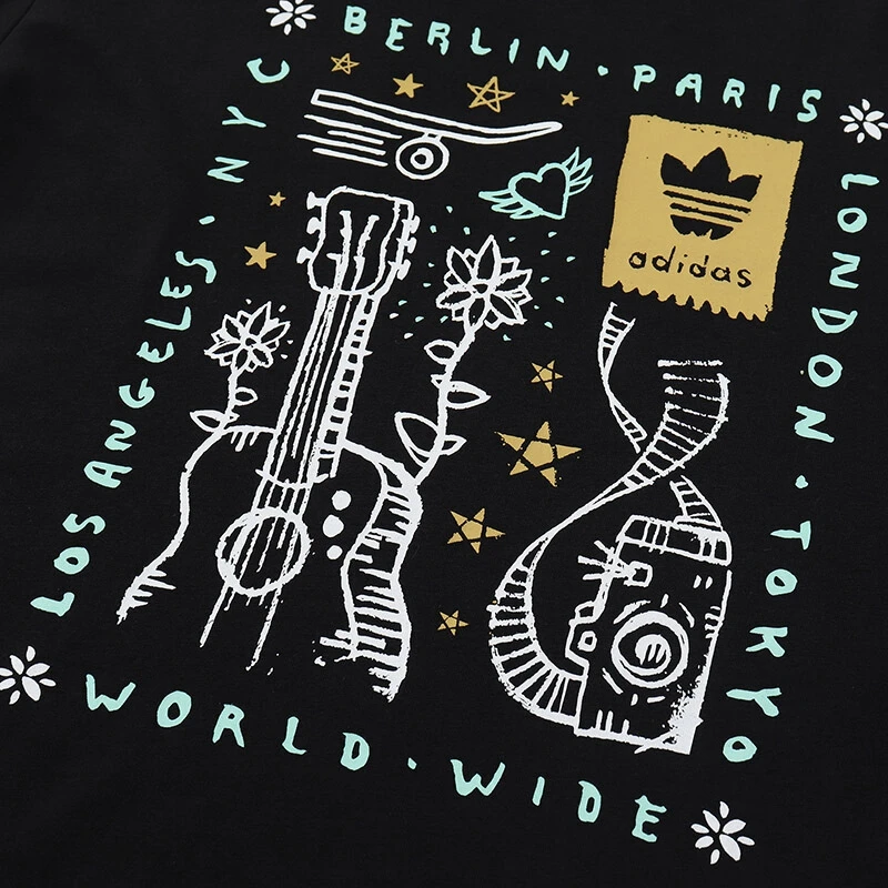Новое поступление оригинальных мужских футболок Adidas Originals HASWELL спортивная одежда