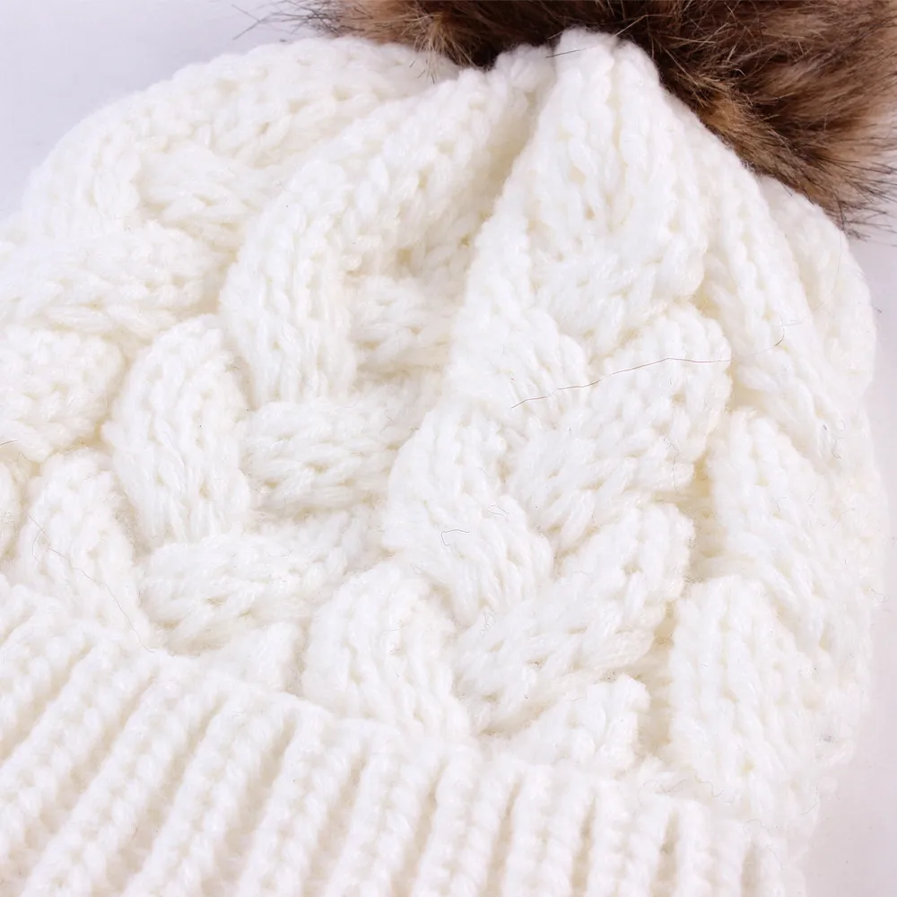 Женские модные теплые зимние шапки, вязанная шерстяная шапка, красная бежевая черная серая белая женская вязаная шапка