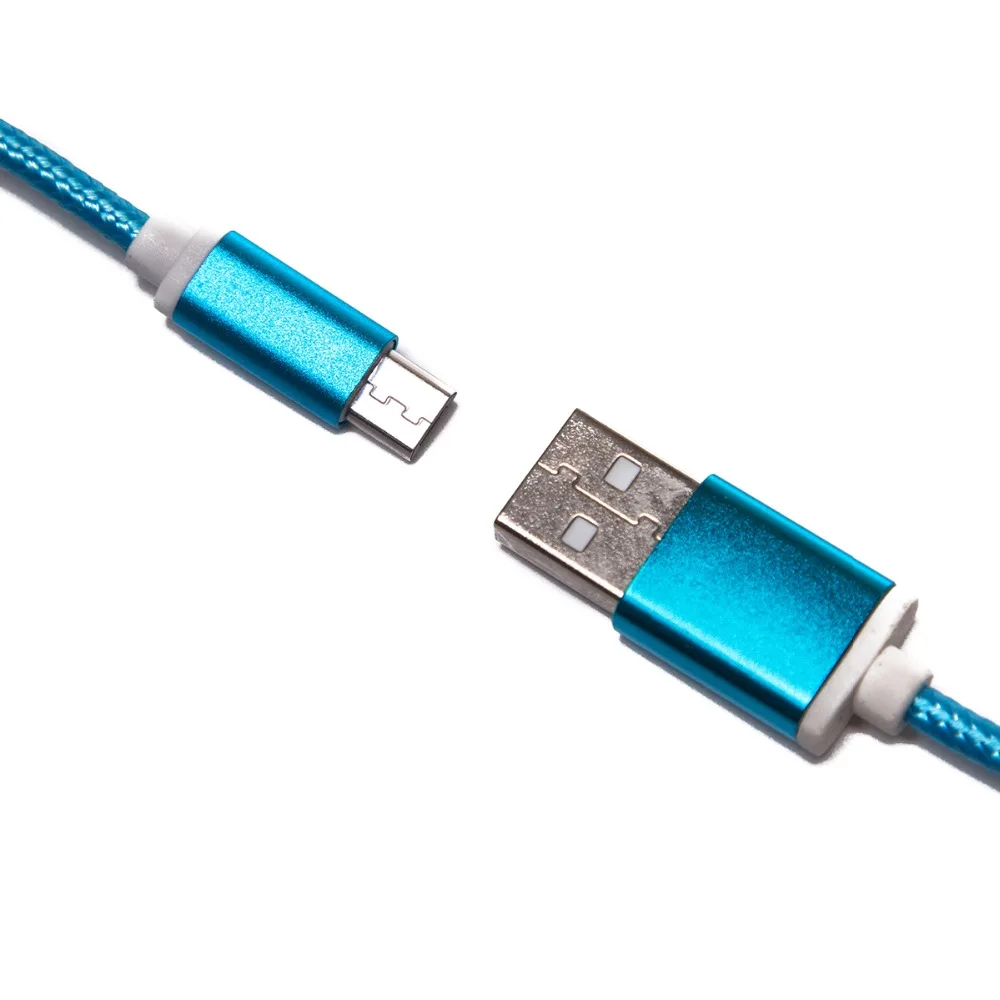 Кабель зарядный QUWIND нейлоновый Micro USB Type c 1 5 м футов для iPhone 6 7 8 X Samsung S8 S9 HuaWei P9 P10 P20