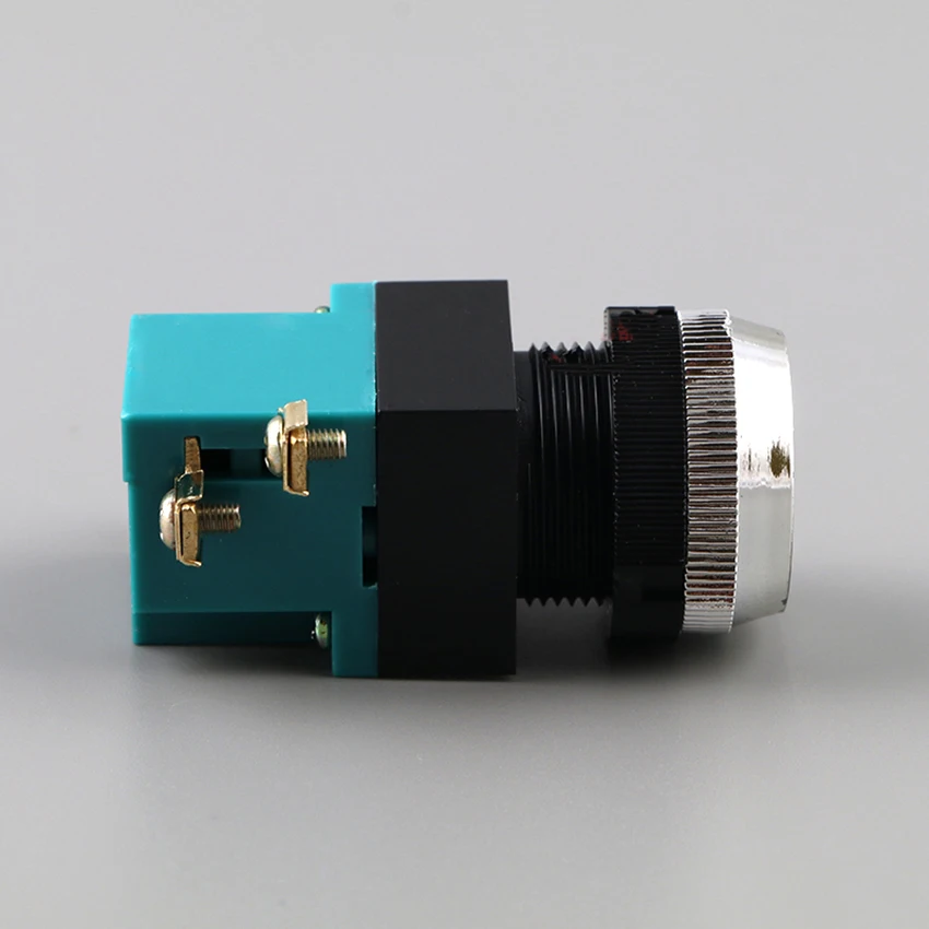LA19-11 ABS Self-кнопка сброса переключатель с фокусным расстоянием 25 мм 380V 5A круглый