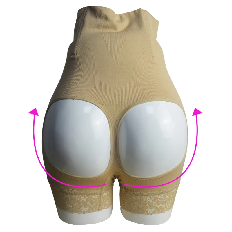 Женское корректирующее боди из спандекса с завышенной талией бразильское