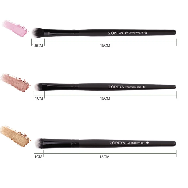 Набор серых кисточек для макияжа с конским волосом ZOREYA набор хранения теней век