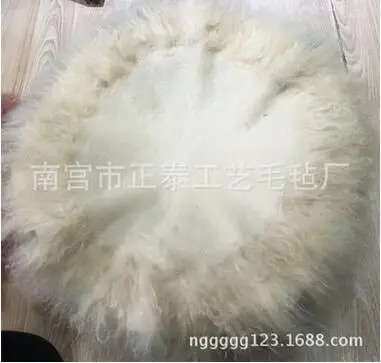 Круговой диаметр 60 см пушистый шерстяной флисовый наполнитель для корзины из