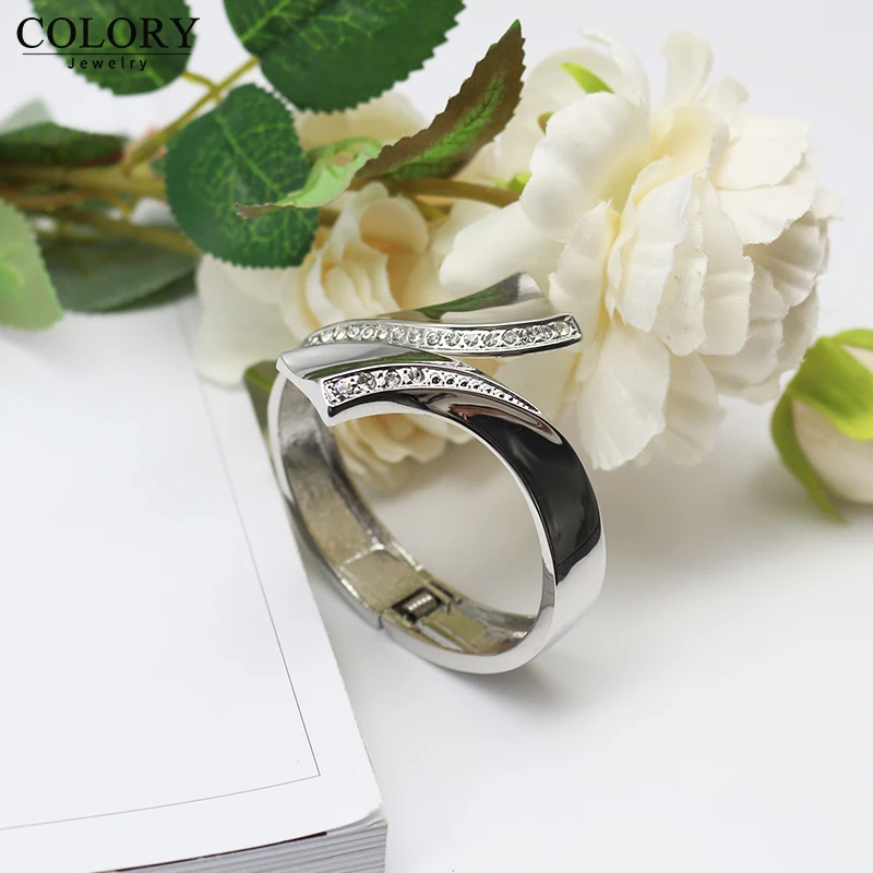 Модная оптовая продажа новая модель большой серебряный браслет для женщин |