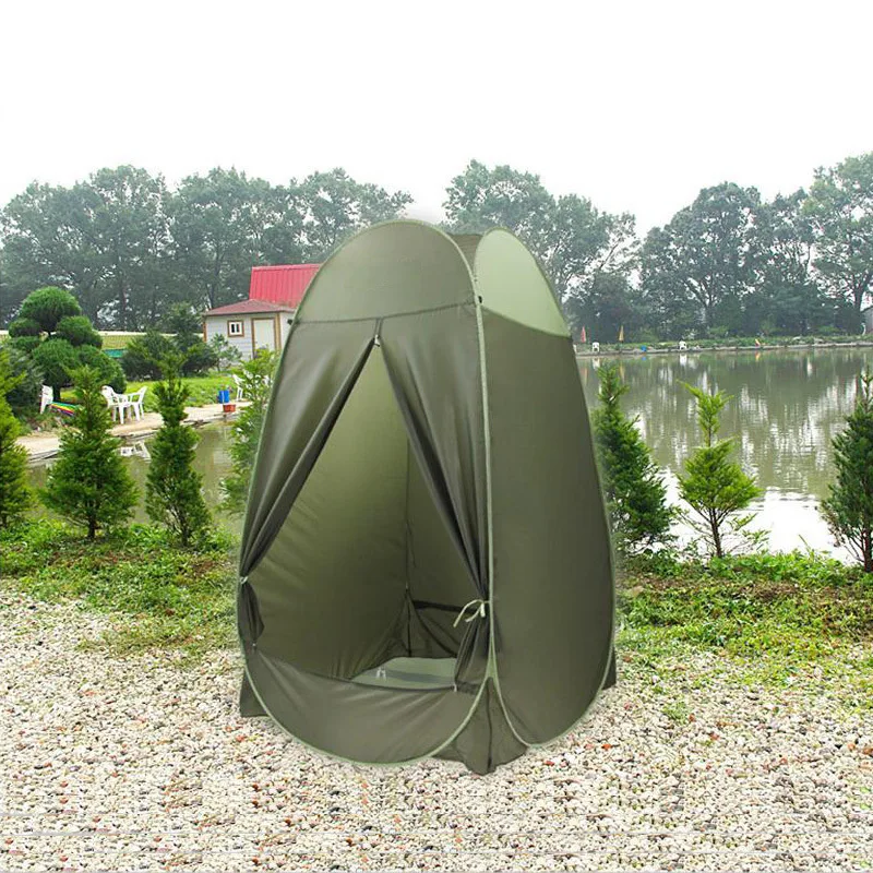 

Two-door Automatic Outdoor Fishing Tent Single People Waterproof Shower Room Locker Room 4 Seasons Outdoor Camping Toilet Tent