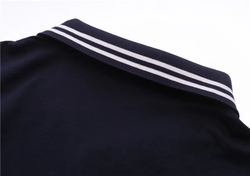 Модная мужская однотонная хлопковая дышащая деловая рубашка поло camisa polo Tace& Shark polo, Мужская брендовая рубашка polo masculina