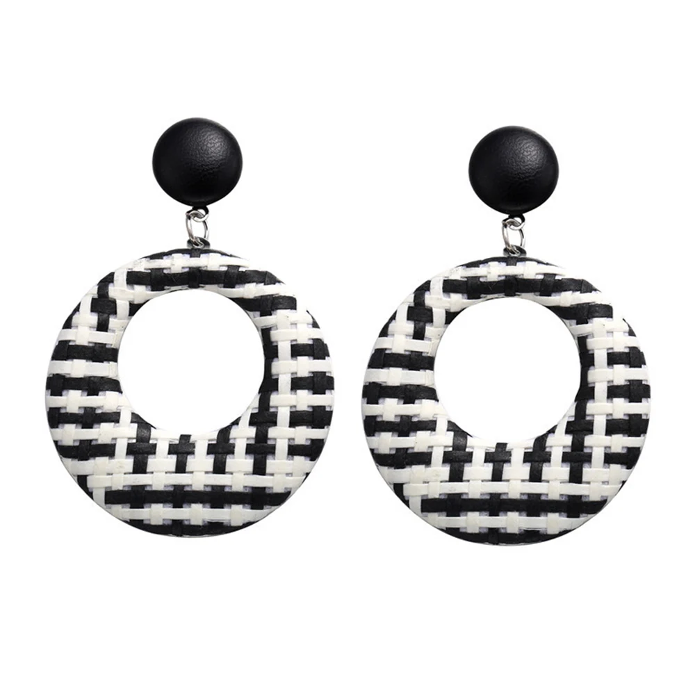 Colorful Round Knitted Earrings for Women New INS Pop Creative 2020 Women's Push-back Ethnic | Украшения и аксессуары