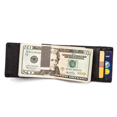 2020 Новый Рождественский подарок винтажный черный цвет мужские кожаные кошельки