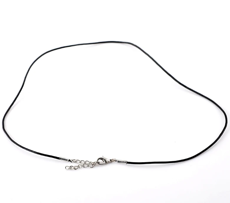Ожерелье из воловьей кожи DoreenBeads черного цвета длиной 48 0 см (18 дюймов 7/8 дюйма) 1 шт.