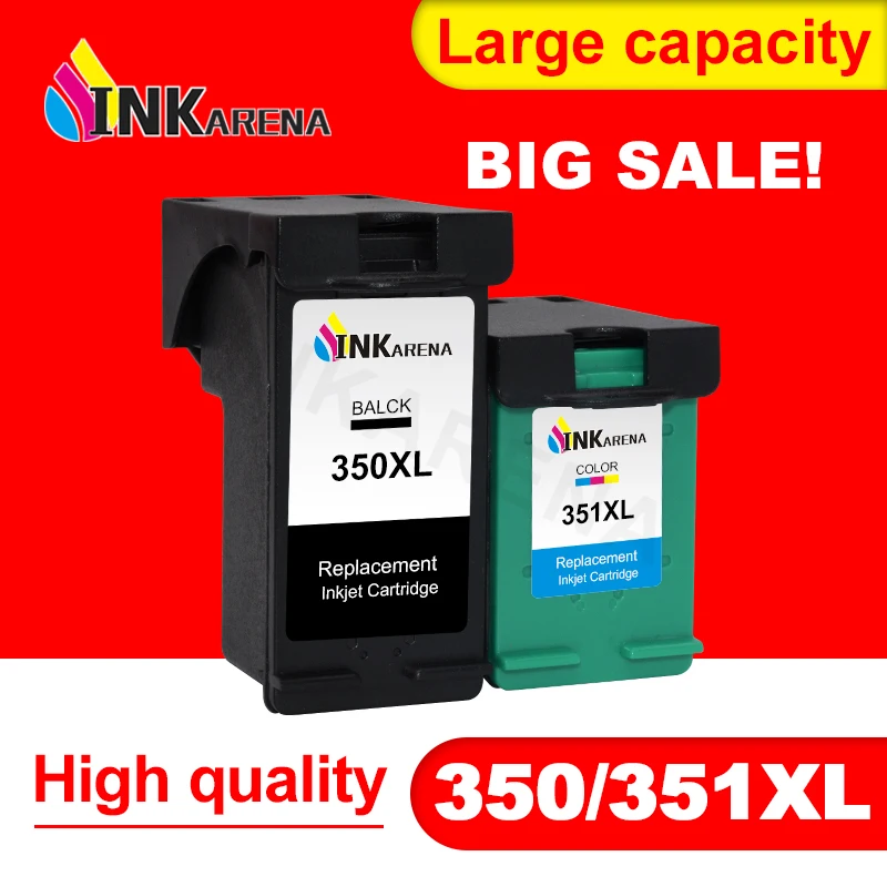 INKARENA 350XL 351XL Замена чернильных картриджей для HP 350 351 D4260 D4263 D4360 J5730 5780 5785 C4380 4480
