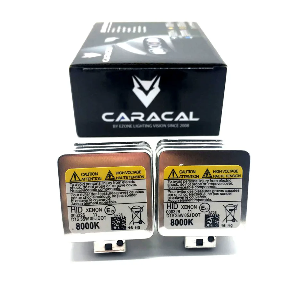 2 x D1S Подлинная CARACAL ксеноновая лампа Замена для PHILIPS GE 4300K совместимый 85122 66040 66240