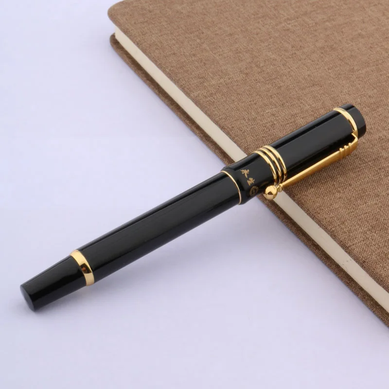 Классический подарок wingsung черный золотой для офиса и школы авторучка|Перьевые
