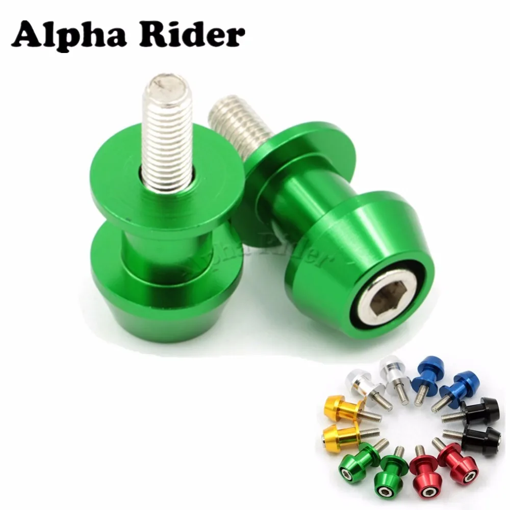 2x10 мм CNC алюминиевые шпули для маятника Слайдеры Kawasaki ER4N 11 13 ER6N 06 17 ER6F 14 ZZR600 02 08 M10