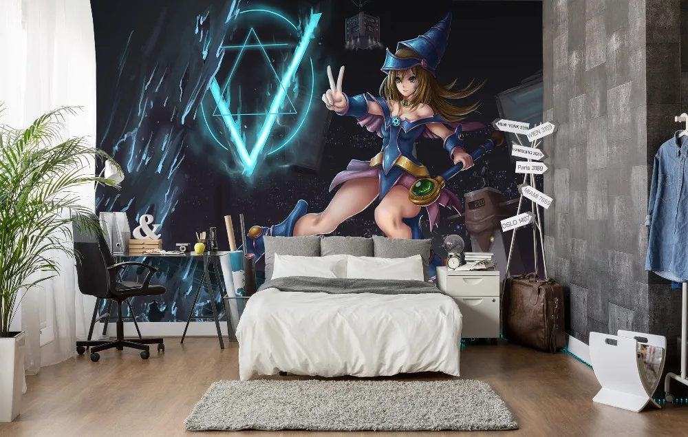 

[Self-Adhesive] 3D Planets Female Warrior 83 Japan Anime Wall Paper mural Wall Print Decal Wall Murals