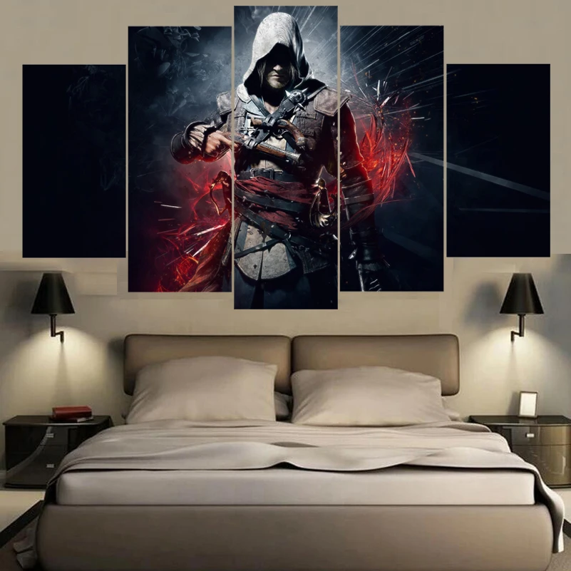 Dropshipping Assassins Creed Movie Star Poster Wall Modular Picture Canvas Paintings For Living Room Bedroom Kids Painting | Дом и сад