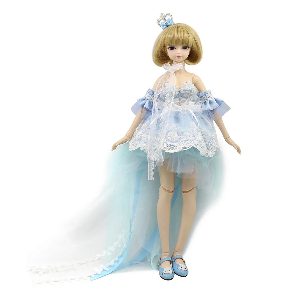 MMGIRL BJD fortune days 1/4 45 см с/без одежды с короткими светлыми волнистыми волосами и