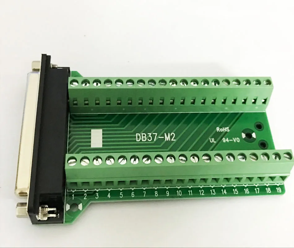 5 шт./лот 37 Контактов женский мужской DB37 D-SUB DB-37 адаптер терминал PCB Breakout доска ROHS 2