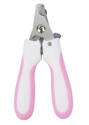 Pink Кусачки для ногтей для собак из нержавеющей стали для кошек, питомцев, шлифовальная машина для ногтей, кусачки для ногтей, резак, портативные ножницы, триммер для ногтей для собак, уход за собакой - Цвет: Pink