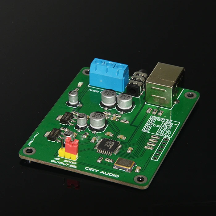 USB2.0 звуковая карта USB для I2S ЦАП PCM2706 декодер усилитель Для Наушников поддержка SPDIF