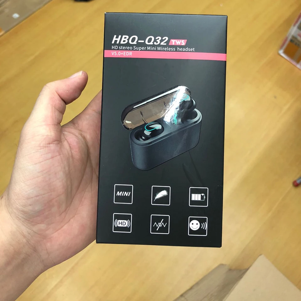 Новые TWS беспроводные bluetooth-наушники с зарядным устройством, Спортивные Беспроводные наушники с HD микрофоном, водонепроницаемые наушники с шумоподавлением