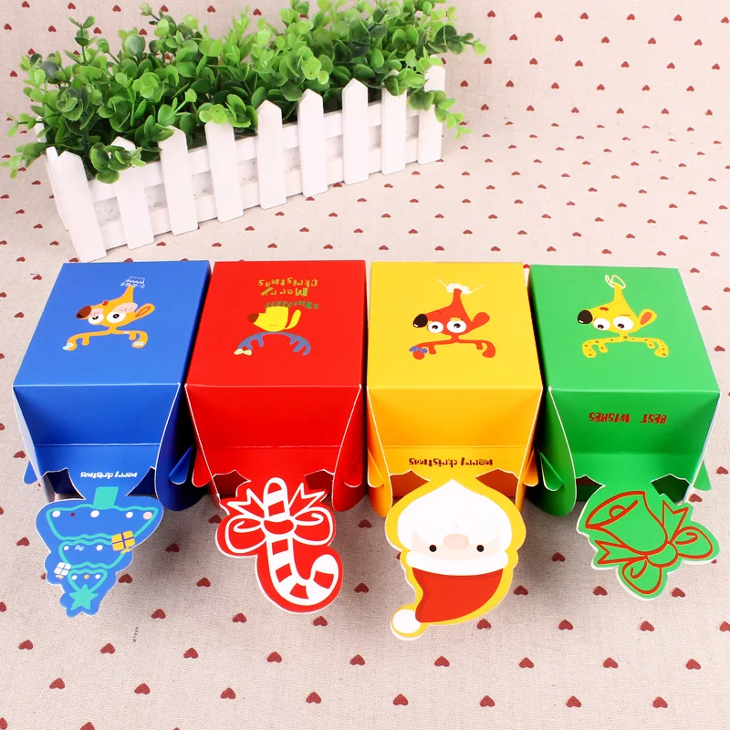 1 шт. портативная Рождественская коробка для конфет и печенья|decorative food boxes|decorative