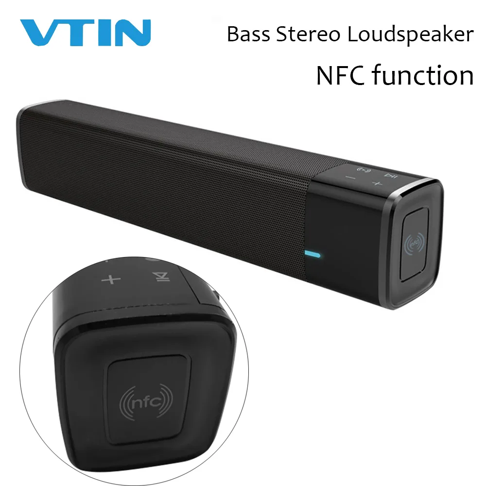 Беспроводная звуковая панель VTIN Bluetooth 5 0 Портативная с супер басами стерео