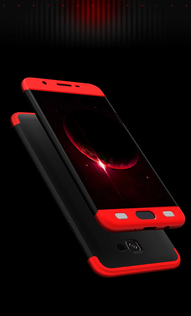 Bosilang 360 полная защита пластиковый жесткий чехол + Закаленное стекло Защитная