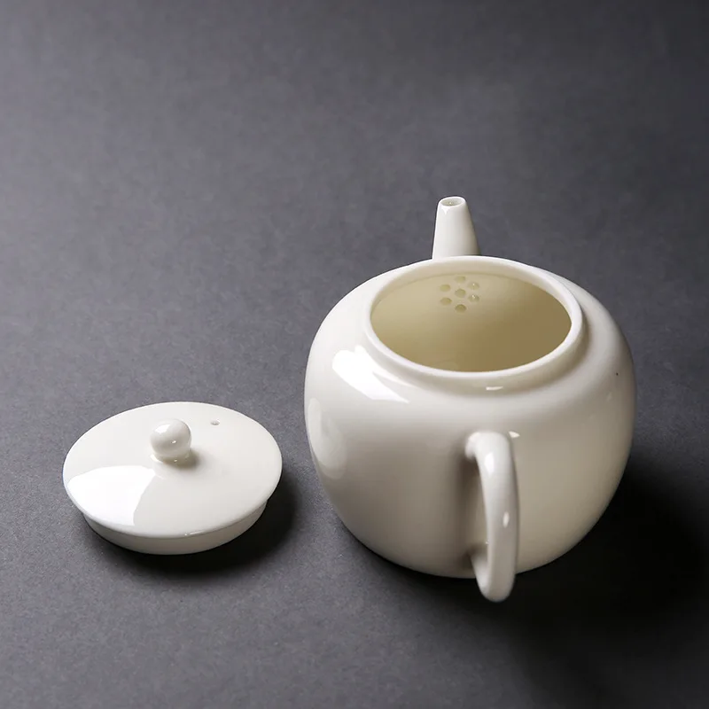 Jade фарфоровый чайник керамический кунг фу чай с одиночным белый фарфор Dehua