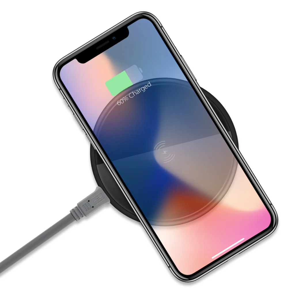 Настольное Беспроводное зарядное устройство для iPhone X 8 8Plus быстрая Подставка