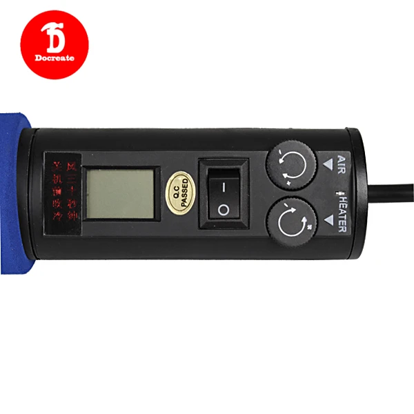 8018LCD 220V 450 градусов LCD регулируемый электронный тепловой пистолет горячего