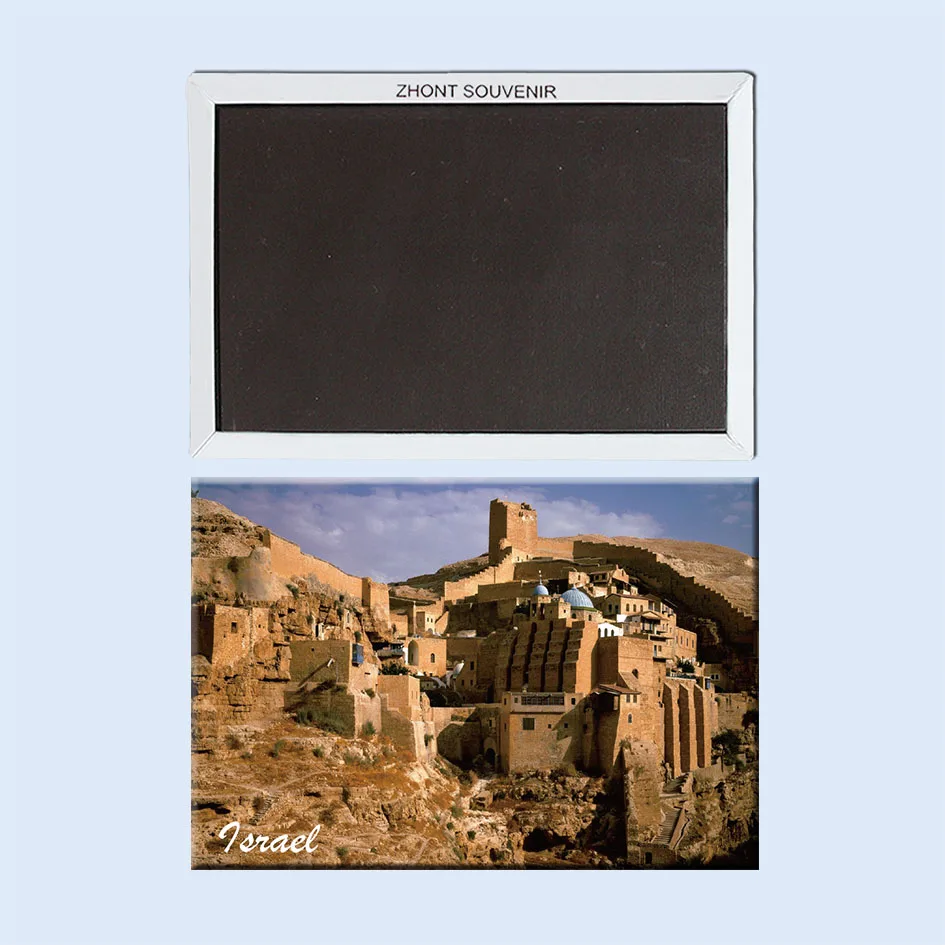 Israel_Mar_Saba_Monastery металлические обернутые жестяные магниты на холодильник 22046