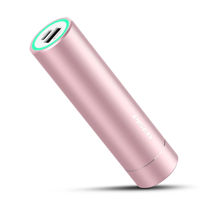 Rose gold Pisen mini type-C 5000mAh power Bank 5 V/3A внешний аккумулятор портативное зарядное устройство для смартфонов и планшетов - Цвет: Rose gold
