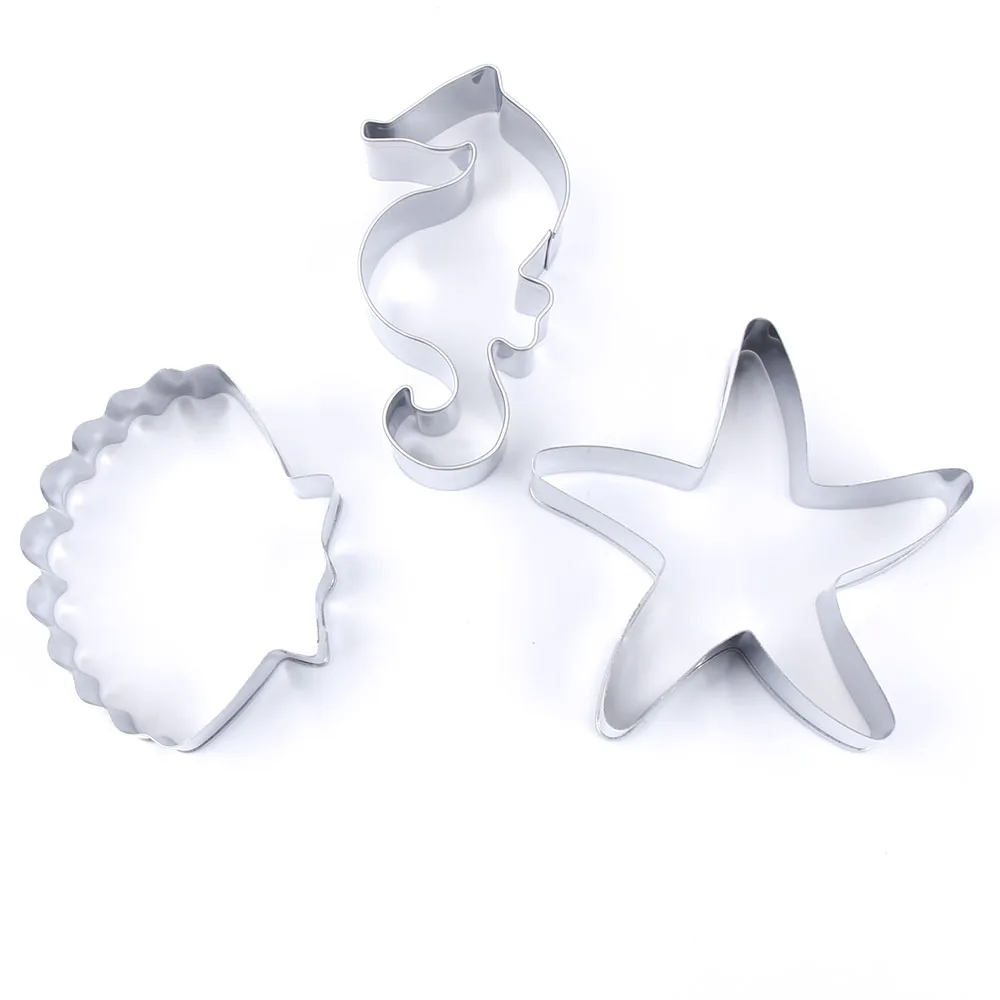 3 шт./компл. форма для помадки на тему океана печенья морская звезда ракушки