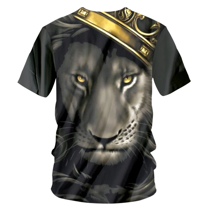 OGKB 2018 летние топы для женщин/мужчин Король Лев с принтом короны 3d футболка v