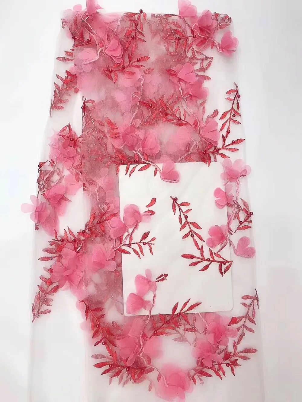 LASUI 1 ярд/лот 4 цвета бусины для ногтей вышивка кружевная ткань wide150cm Прозрачное