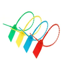 10pcs high quality logistics plastic cable ties plastic tightening security seals bead type tape container seals