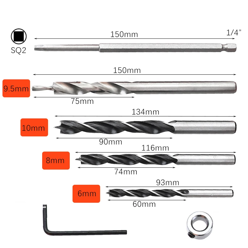 Карман отверстие джиг-6/8/10/12 мм Doweling джиг комплект Плотницкие локатор отверстие направитель сверла DIY Деревообрабатывающие инструменты с коробкой