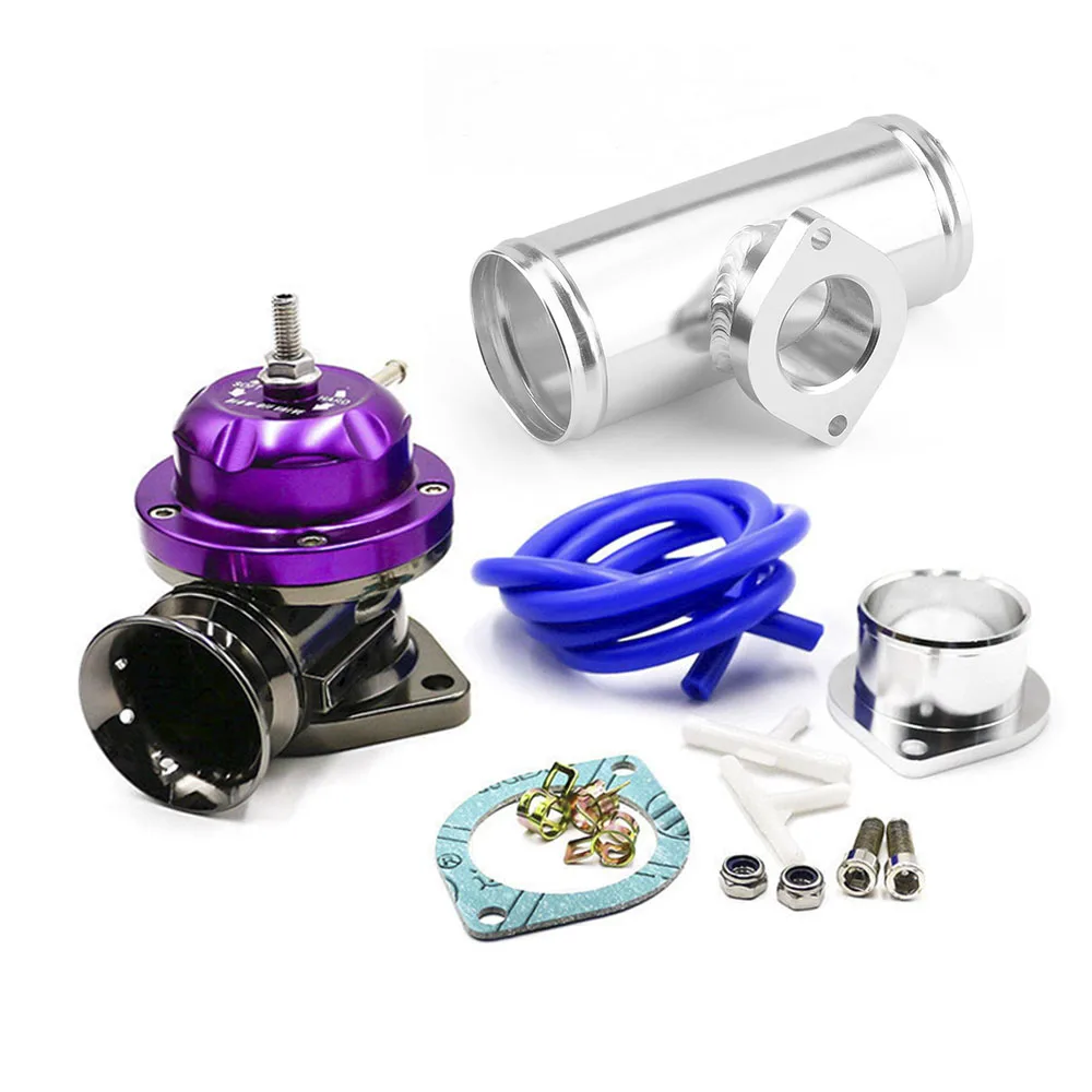 Details about / 30PSI Blow Off Valve BOV Type RS 2.5/" Flange Pipe Adapter Silicone hose kit RD