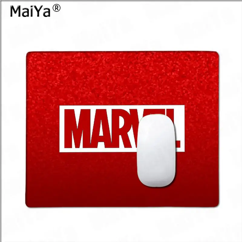 Not Lock Edge18x22cm Maiya My Favorite Marvel Comics логотип геймерская игра коврик для мыши большой коврик для мыши клавиатуры коврик - Цвет: Not Lock Edge18x22cm