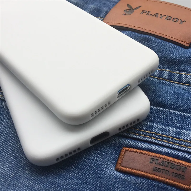 ТПУ белый черный матовый чехол для Huawei P20 P30 P40 Mate 10 20 30 Lite Pro P Smart Y6 Y7 Y9 Prime 2019 2018 Honor 10i