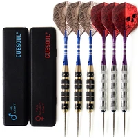 cuesoul 6 pcs2 set 24g26g steel tip darts couples package with free carry box