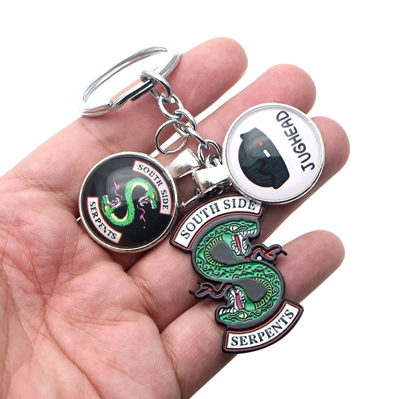 P2814 Dongmanli Riverdale TV jewelry Metal Enamel key chains key rings Car keychain for key Fans gift Fashion accessories