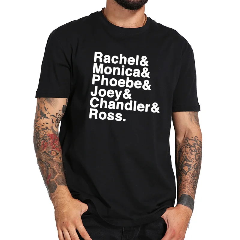 Rachel Monica Phoebe Joey Chandler Ross Футболка Мужская серия друзей подарки футболка