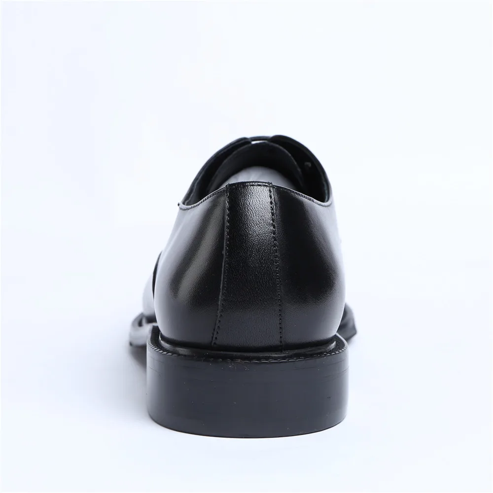 Модная обувь черного и коричневого цвета мужская деловая модельная оксфорды из