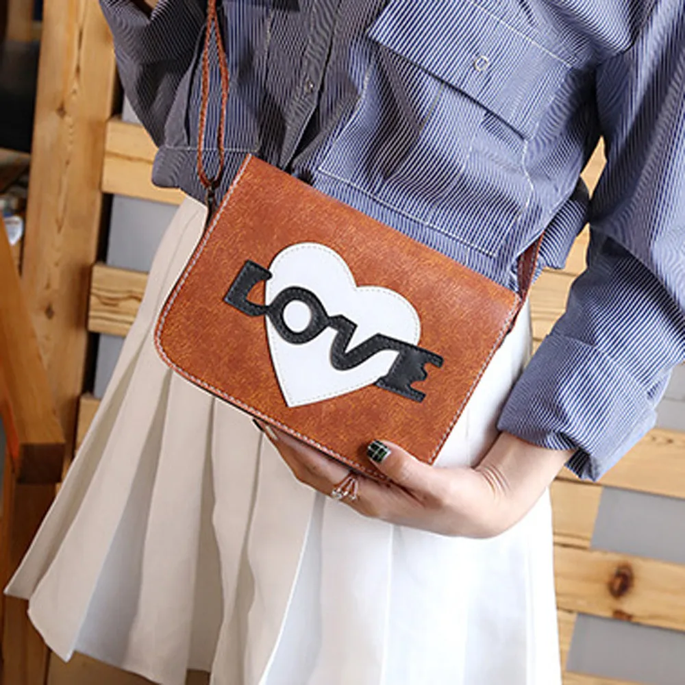 Женская сумка через плечо Aelicy с надписью love heart мессенджер для женщин 2020 bolsa feminina