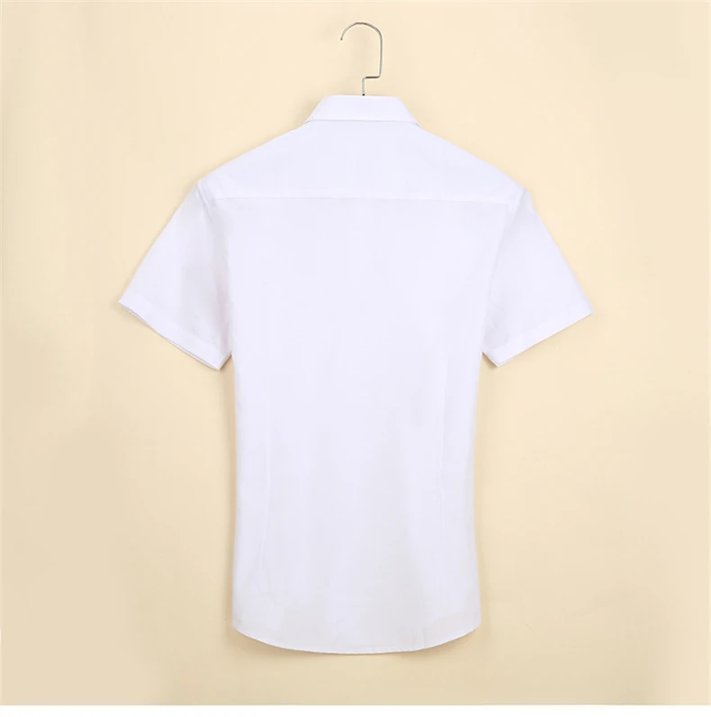 Summer Men Shirts Short Sleeve Heren Blouse Mens Shirts Regular Fit White Black Purple Blue Formal Shirts For Men Social Button