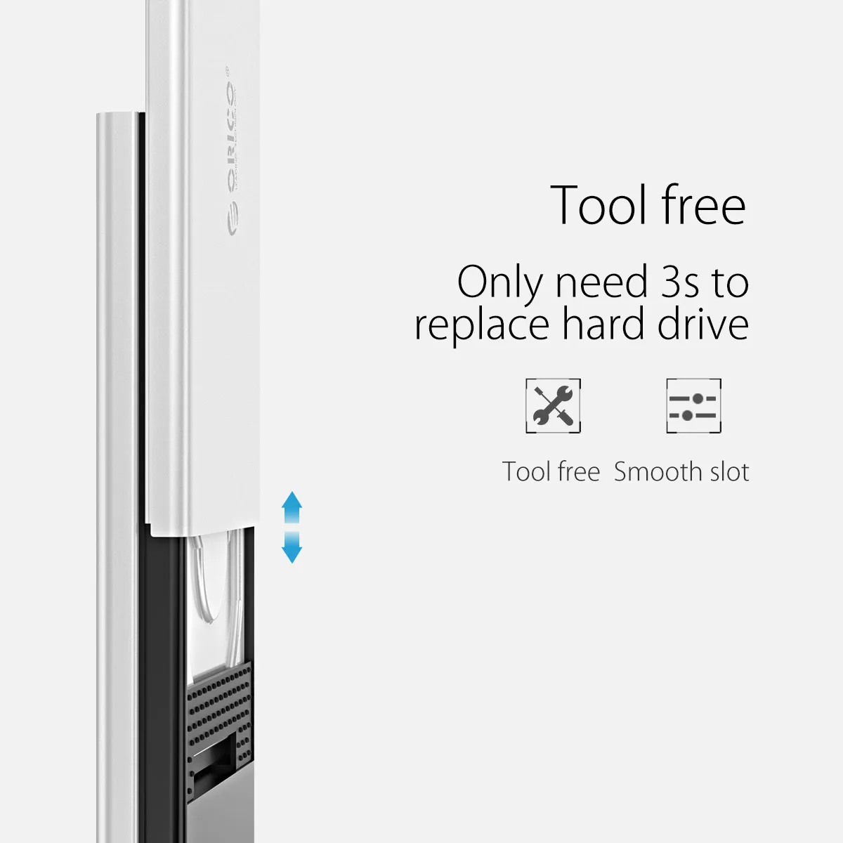 Корпус ORICO для HDD USB3.0 / Type C к SATA3.0 алюминиевый корпус с поддержкой UASP Samsung 2 5 дюйма