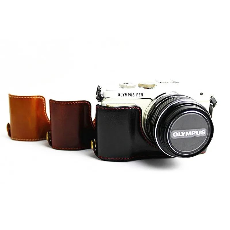 Из искусственной кожи Камера сумка для цифровой камеры Olympus Pen Lite E-PL7 E-PL8 E-PL9
