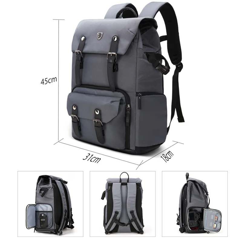 BAGSMART бренд рюкзак для фото DSLR CANON камера сумка NIKON цифровой Рюкзак SLR ноутбук 15 4